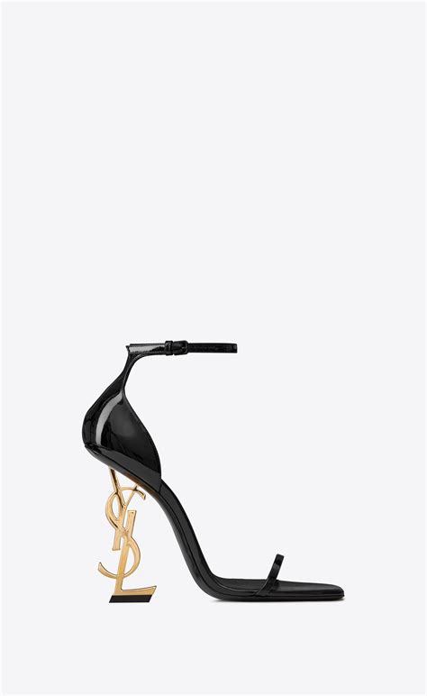 gold and black ysl heels|YSL heels black price.